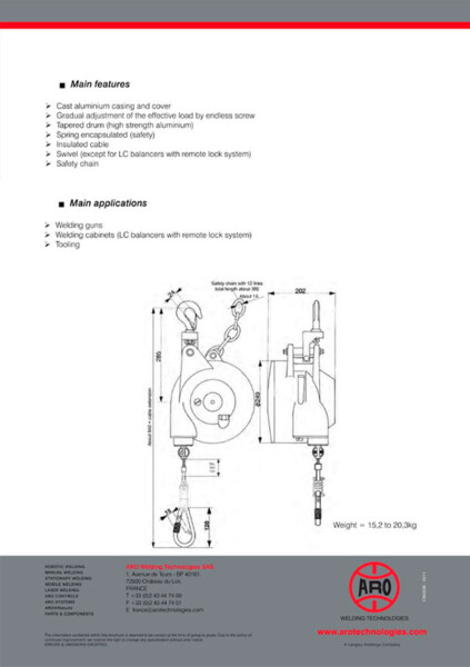 ARO Arval 5 - LC-60 Spring Balancer | Page 02 | Weld Systems Integrators