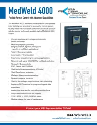 MedWeld-4000-Catalog | Weld Systems Integrators